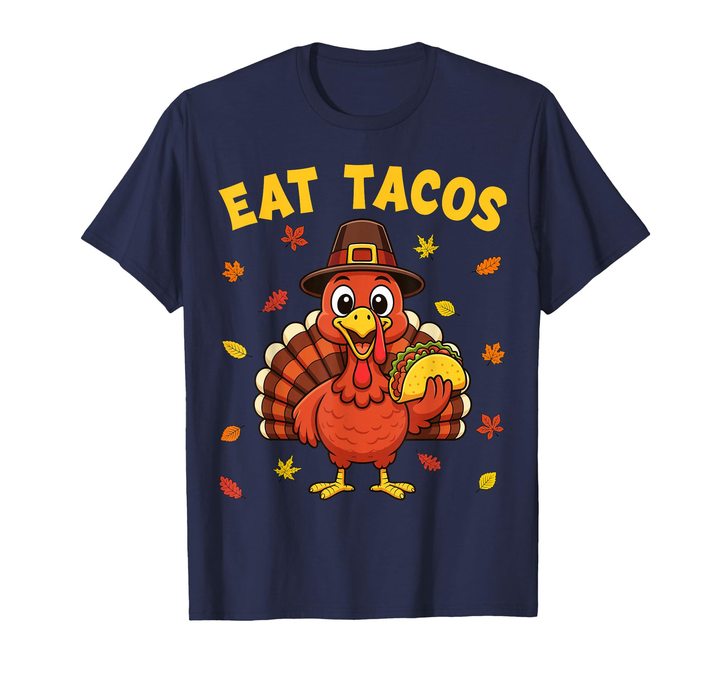 Eat Tacos Save Turkey Funny Thanksgiving Mexican Boys Kids T-Shirt