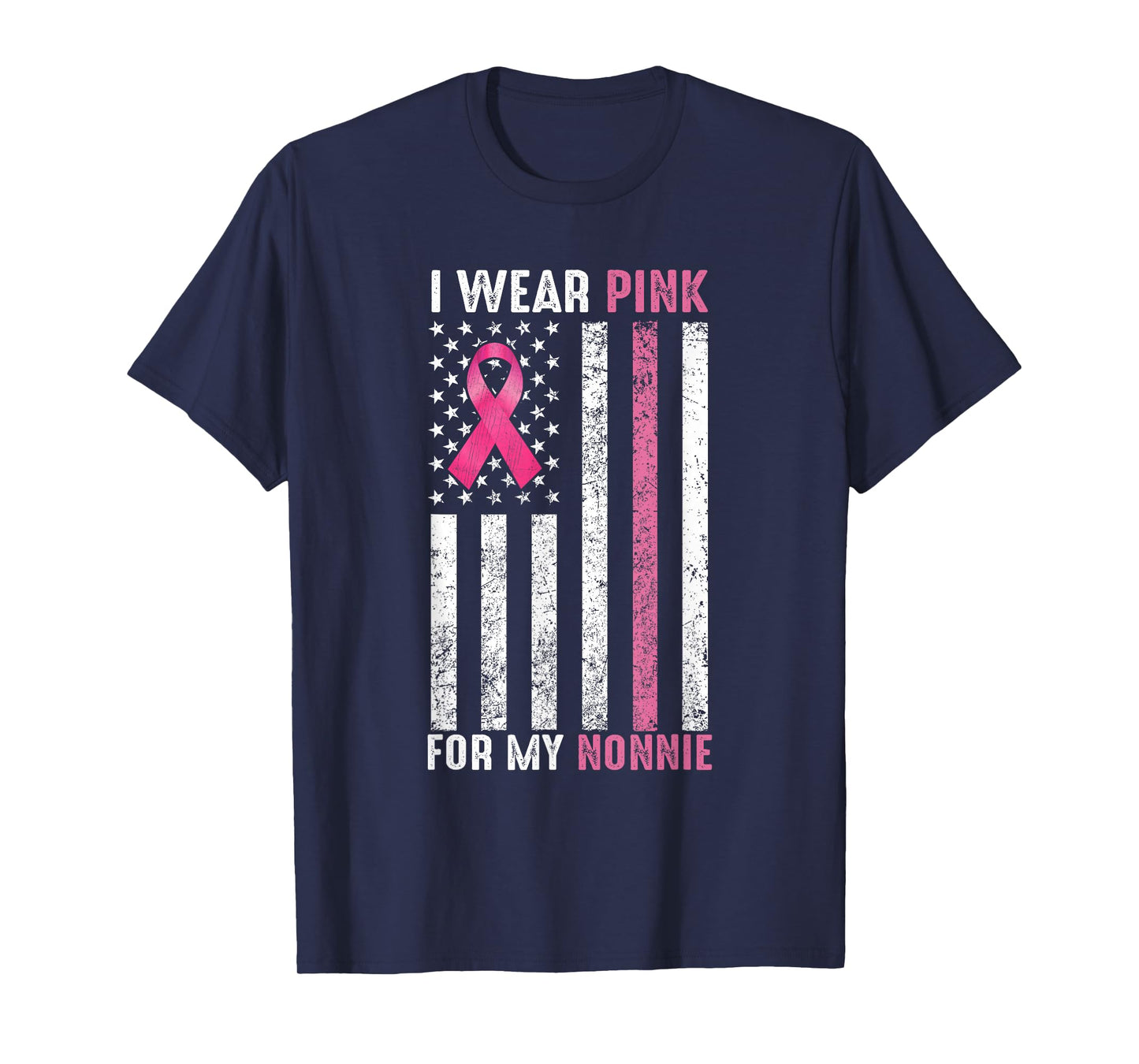 I Wear Pink For My Nonnie Pink Breast Cancer Awareness Month T-Shirt
