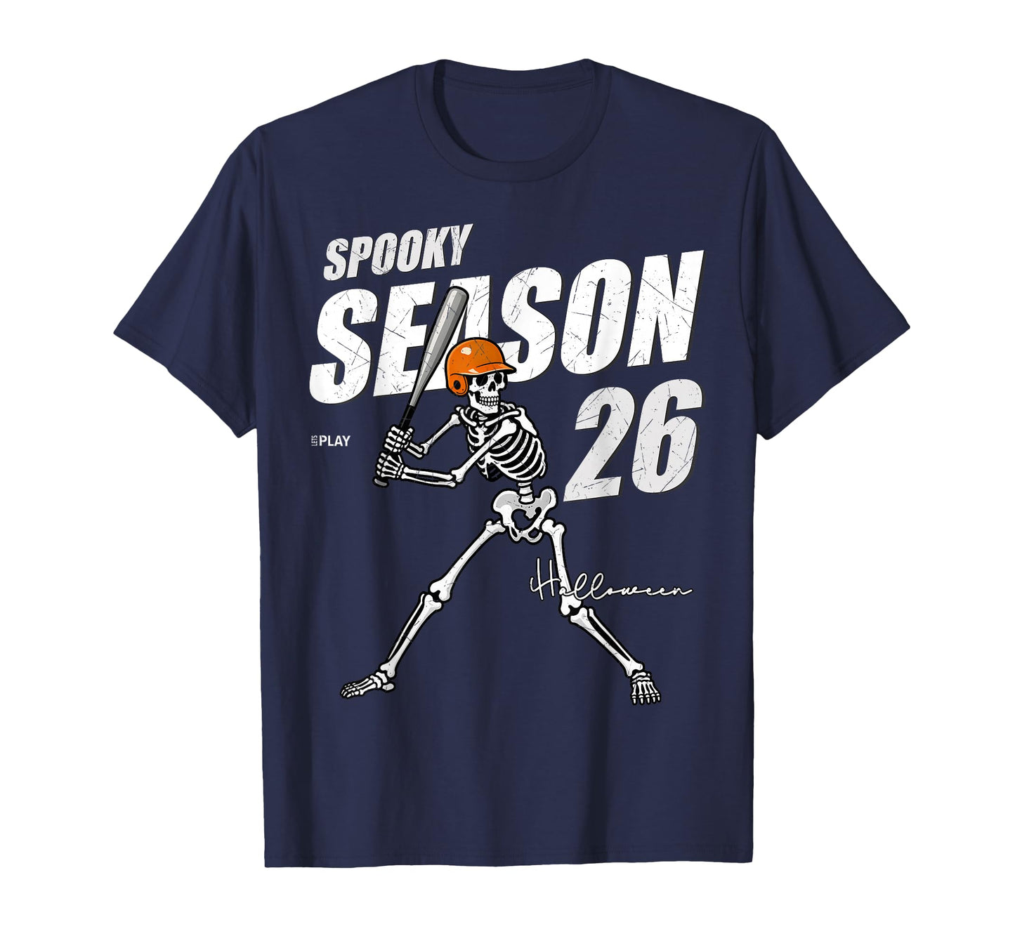 Spooky Season Skeleton Baseball Player Jersey Halloween 2026 T-Shirt