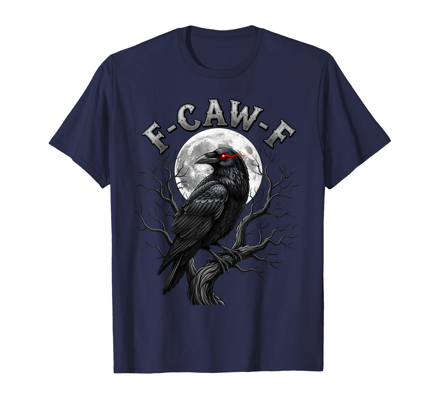 Funny Black Crow F-Caw-F Humorous Adult Humor for Women Wen T-Shirt