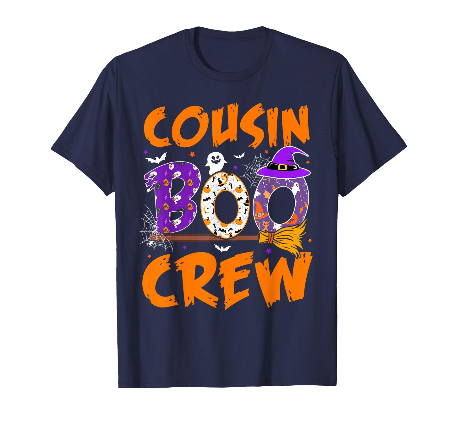 Cousin Boo Crew Funny Ghost Halloween Spooky Costume Kids T-Shirt
