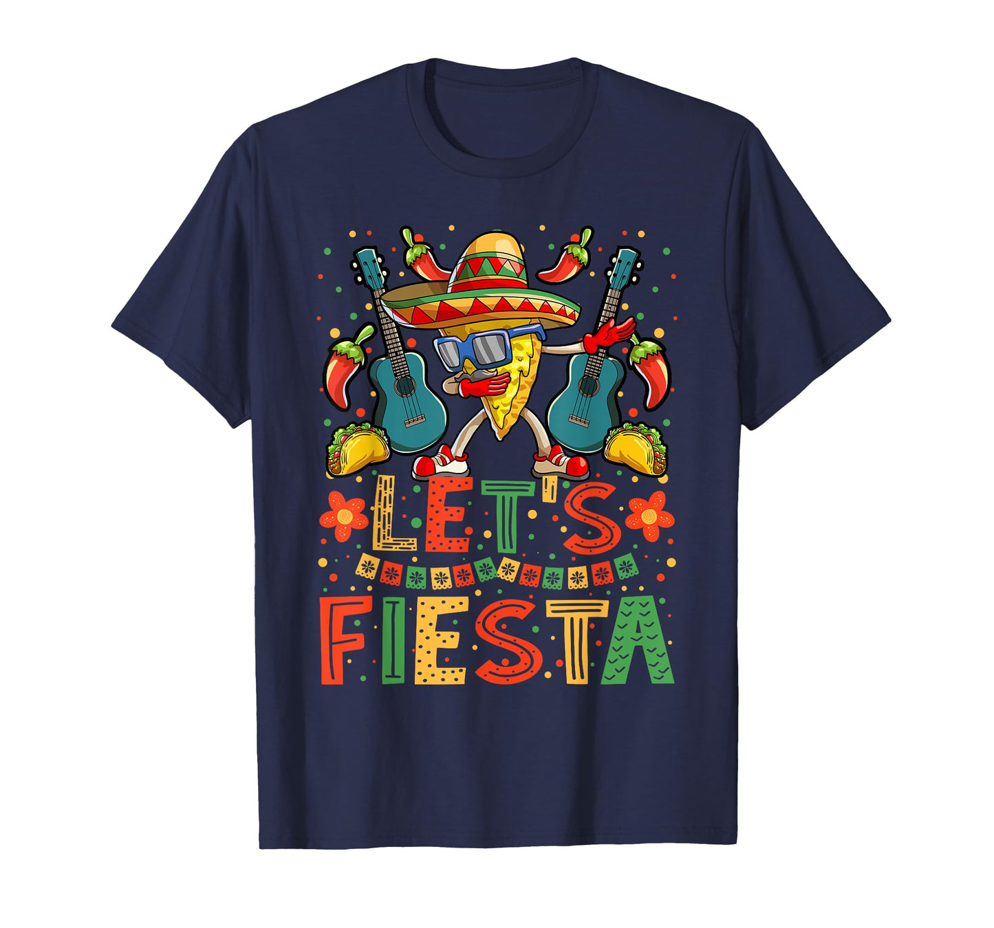 Dabbing Nacho Cinco de Mayo Shirt Women Men Lets Fiesta T-Shirt