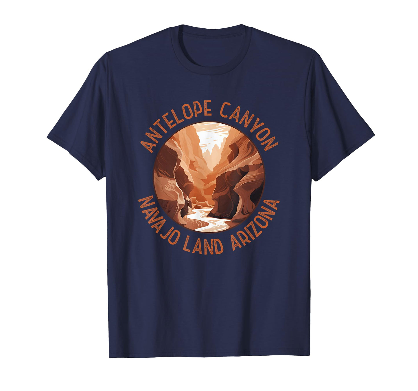 Antelope Canyon Arizona Distressed Circle Vintage T-Shirt