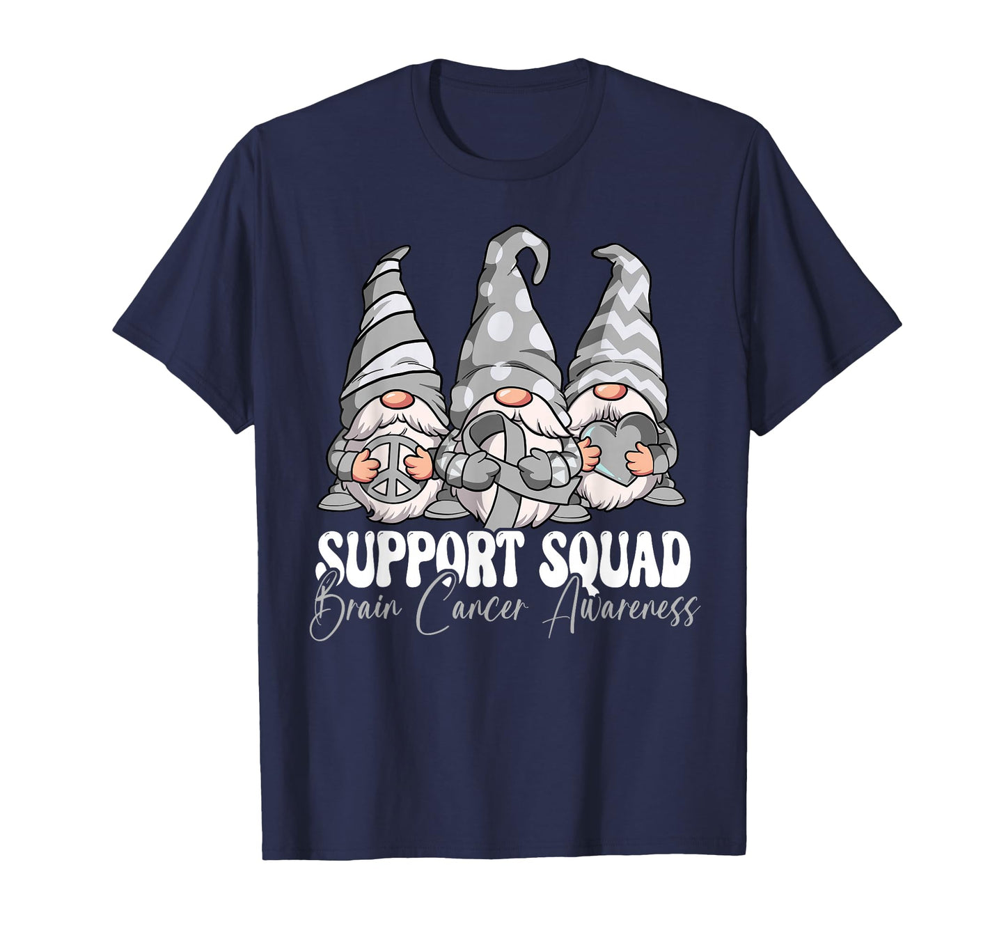 Support Squad Brain Cancer Awareness T-Shirt