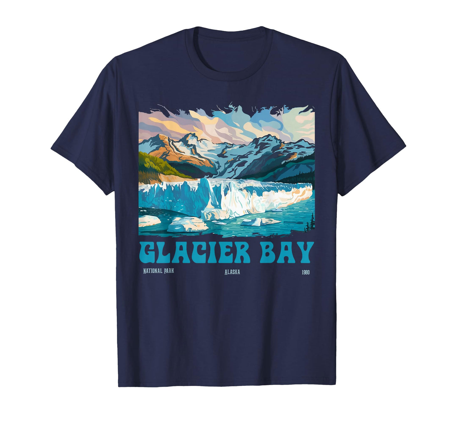 Glacier Bay National Park Alaska Margerie 2026 Men Women T-Shirt