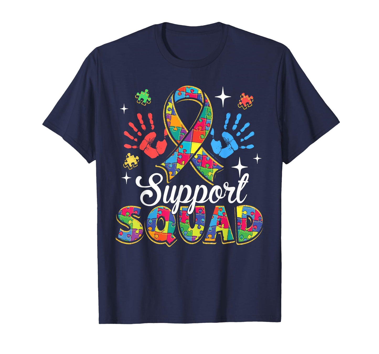 Autism Awareness Autism Support Squad Family T-Shirt