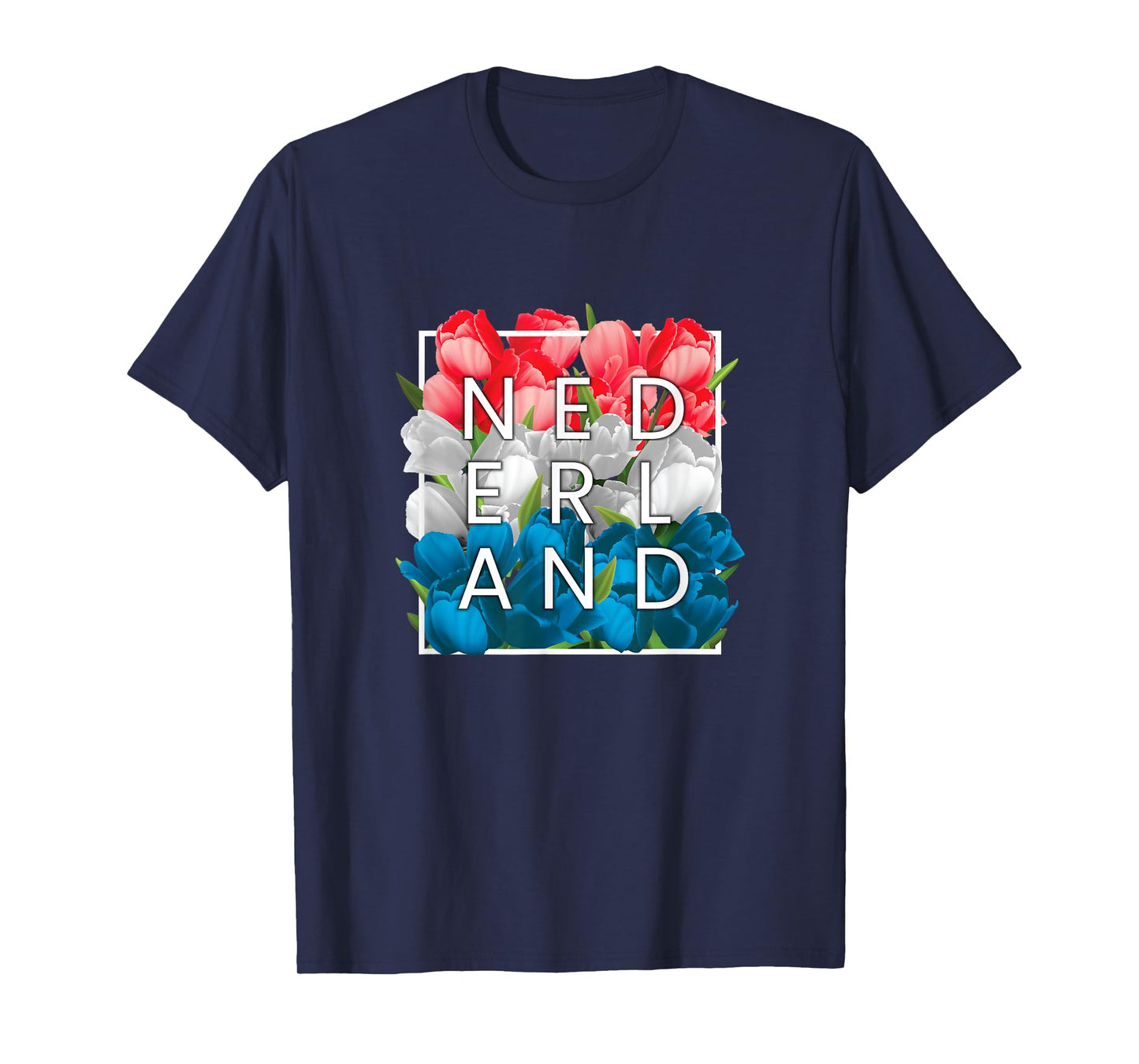Flowers of Nederland Word Art - The Netherlands Dutch Pride T-Shirt