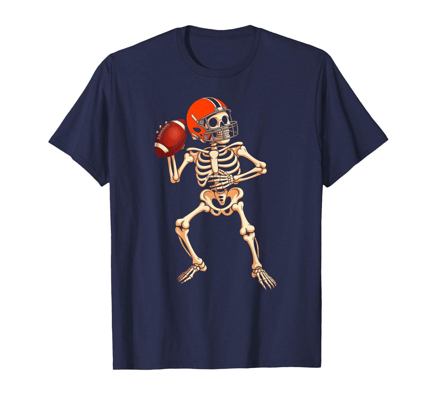 American Football Skeleton Halloween Costume Boys Men Kids T-Shirt