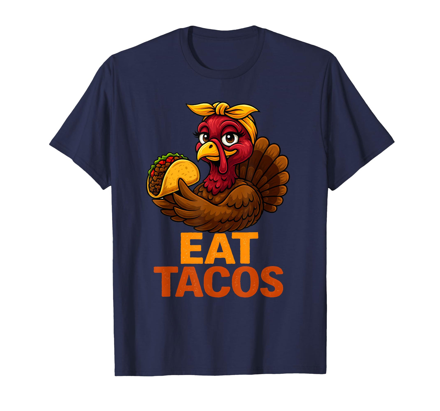 Funny Turkey Eat Tacos Mexico Family Thanksgiving T-Shirt