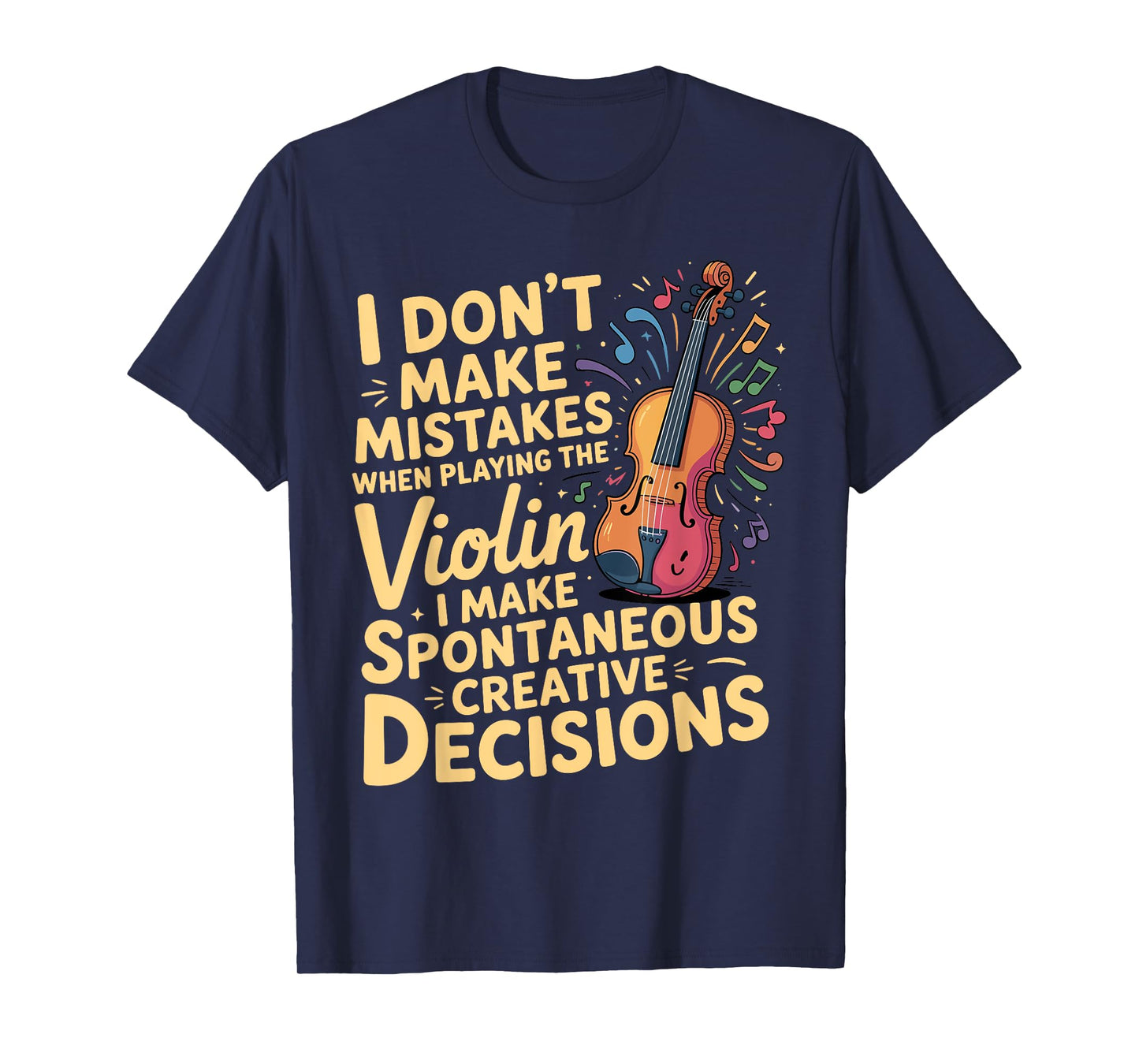 Violin Player Costume For Men Women Violin Teacher Violinist T-Shirt