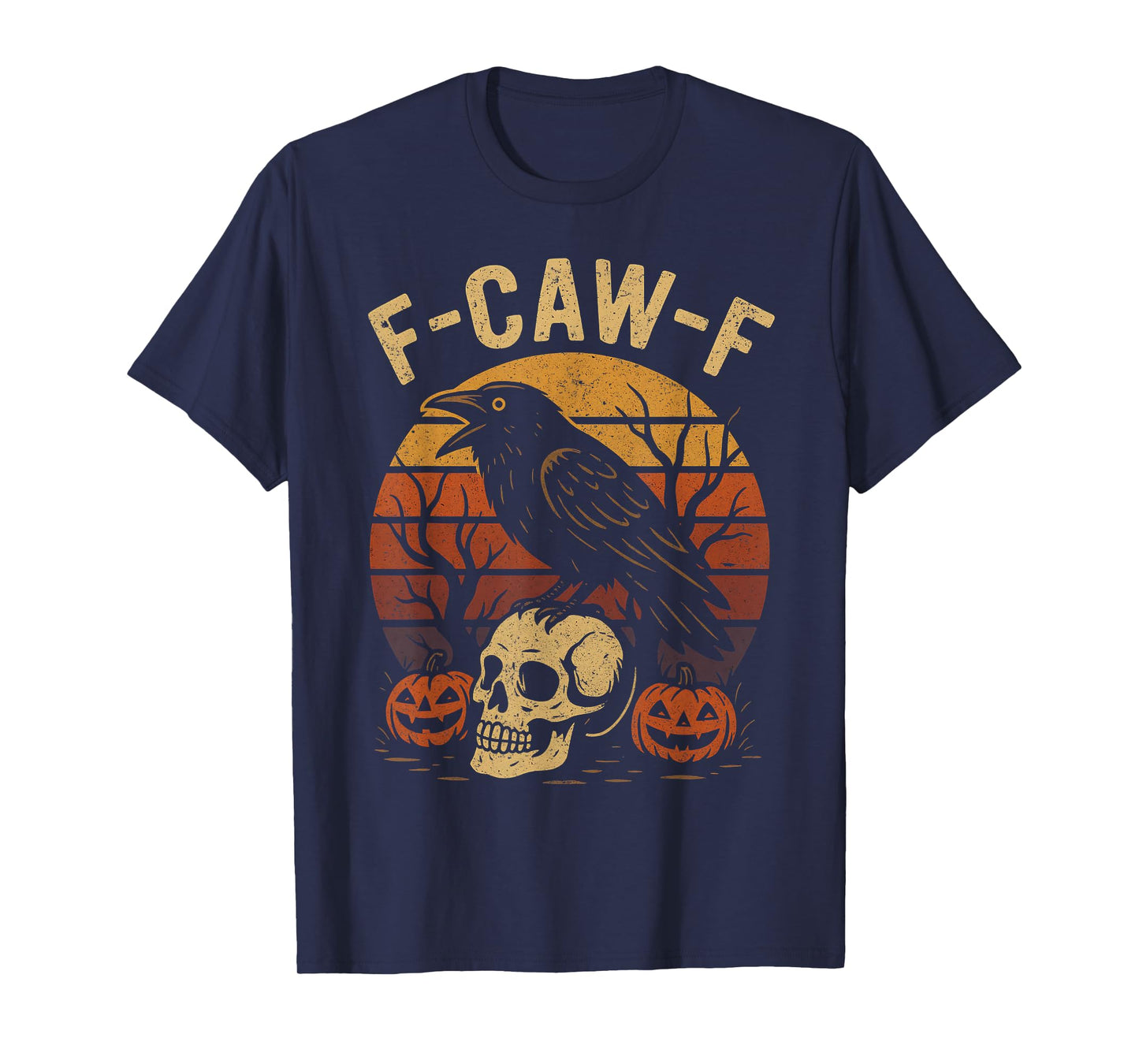 Halloween f caw f Black Bird f-caw-f Crow Women Men T-Shirt