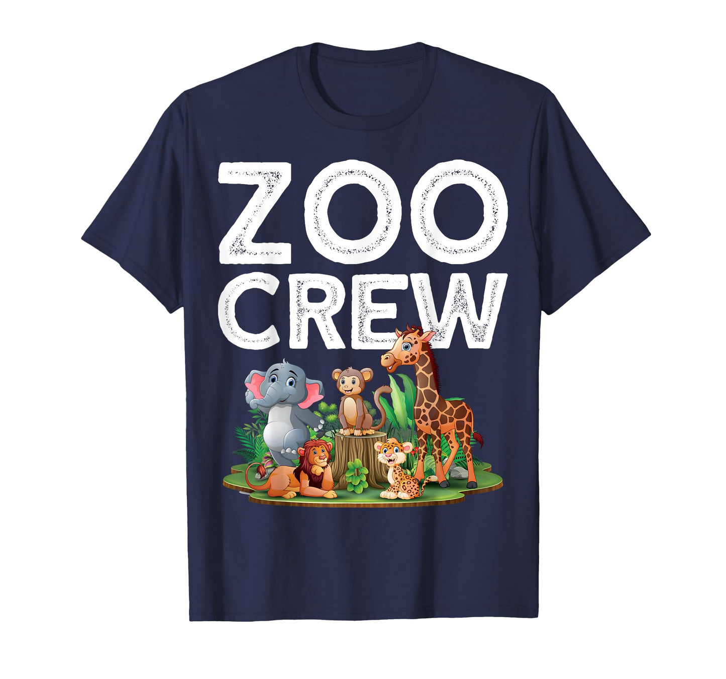 Safari Wildlife Jungle Animals Zoo Keeper Zoo Crew Kids T-Shirt