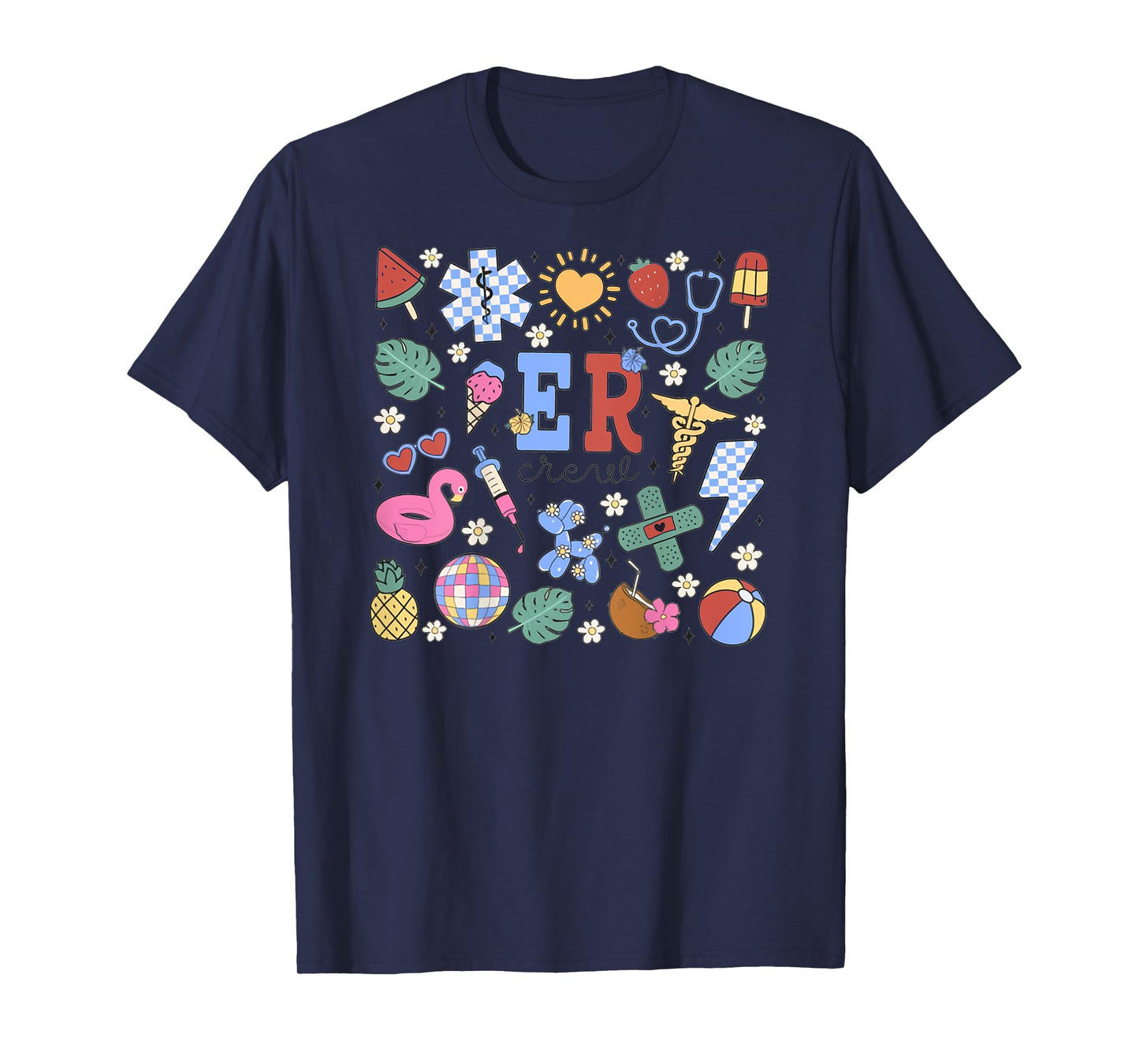 ER Summer Emergency Department Work Emergency Nurse EMT T-Shirt