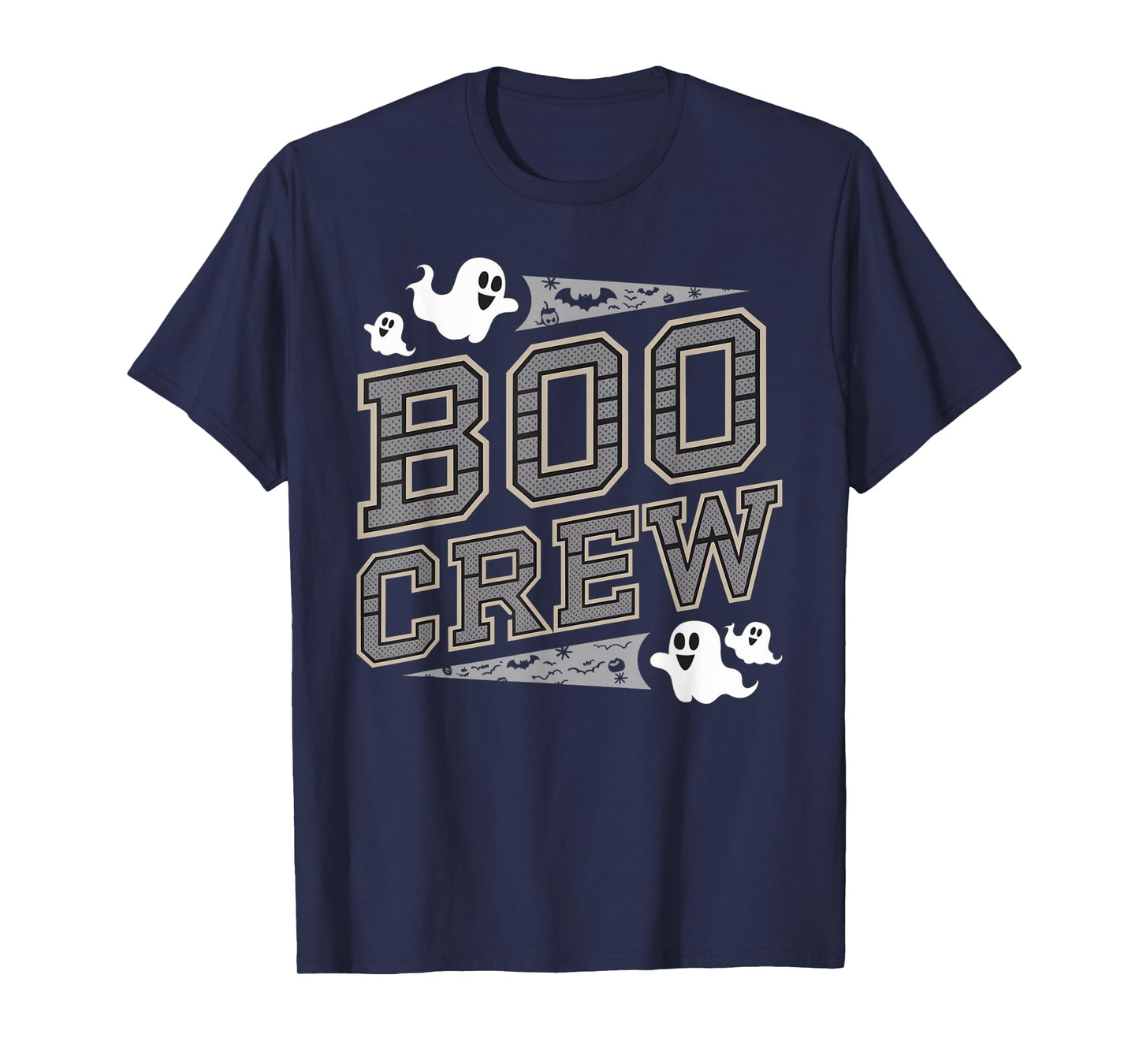 Boo Crew Squad Scary Cute Ghost Halloween Costume Matching T-Shirt