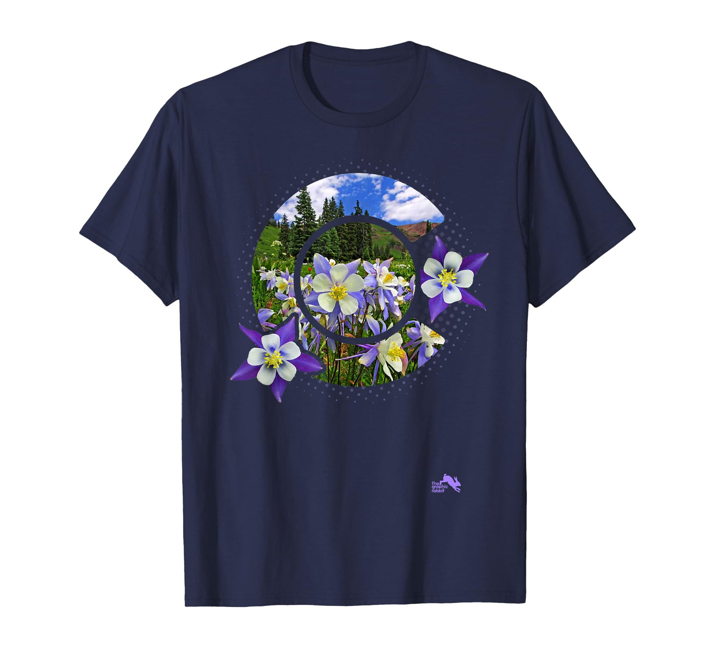 Colorado Columbine Flower - Rocky Mountain Wildflower T-Shirt