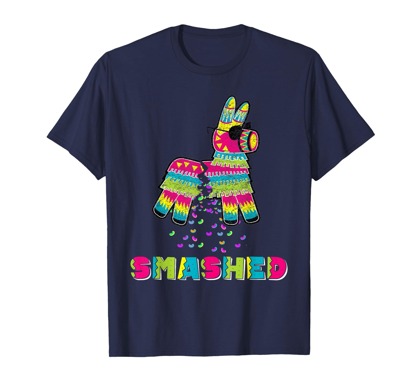 Funny Men Women Smashed Funny Cico De Mayo Costume Pinata T-Shirt