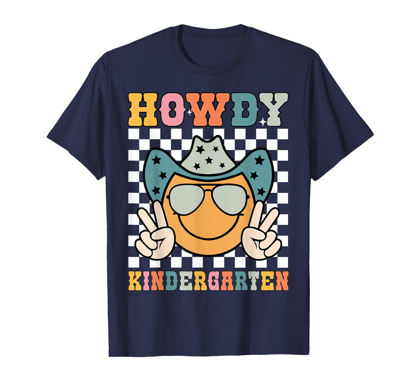 Howdy Kindergarten Teacher Kids Western Back To School Retro T-Shirt