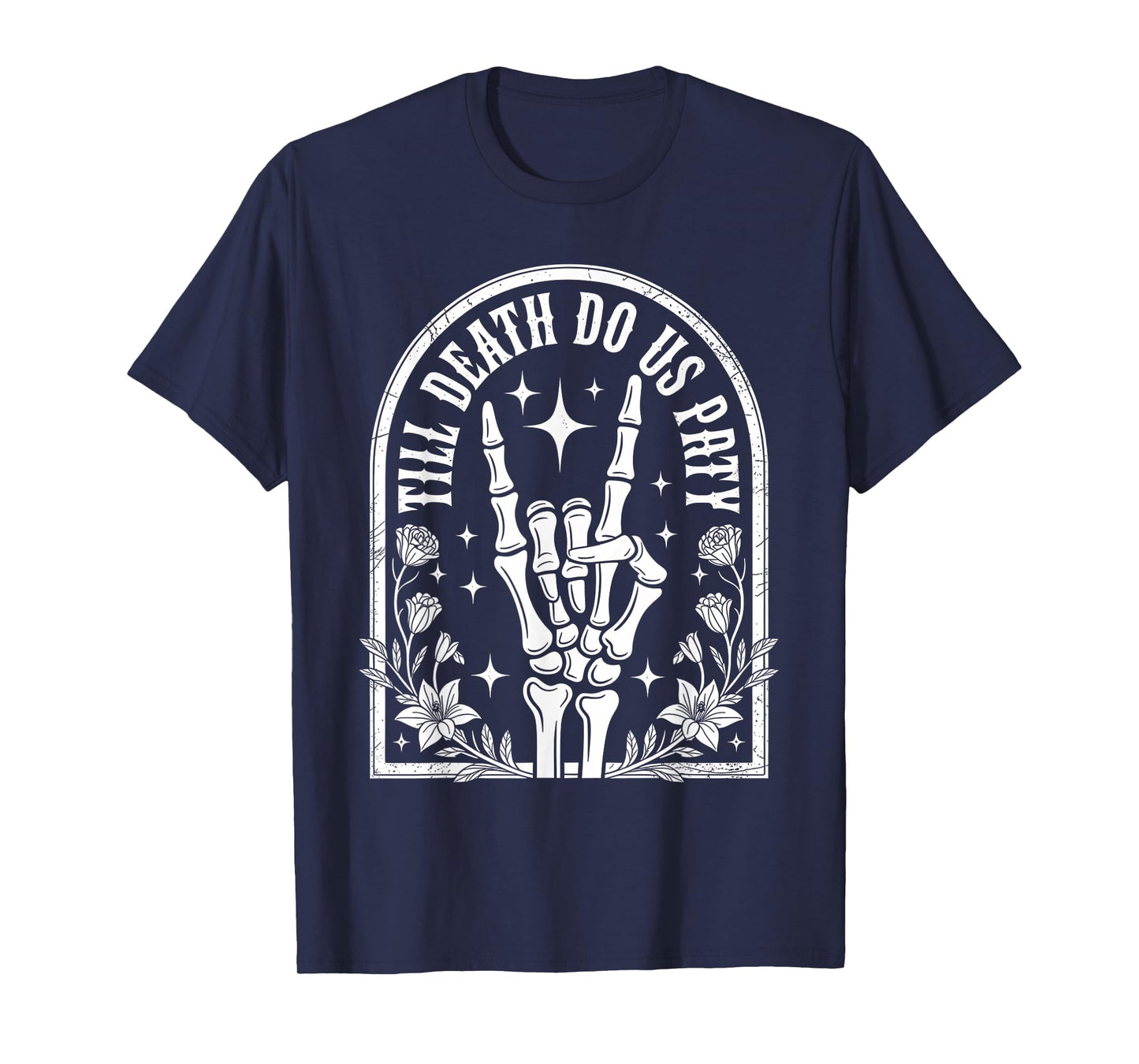 Halloween Til Death do Us Party Gothic Bachelorette Matching T-Shirt