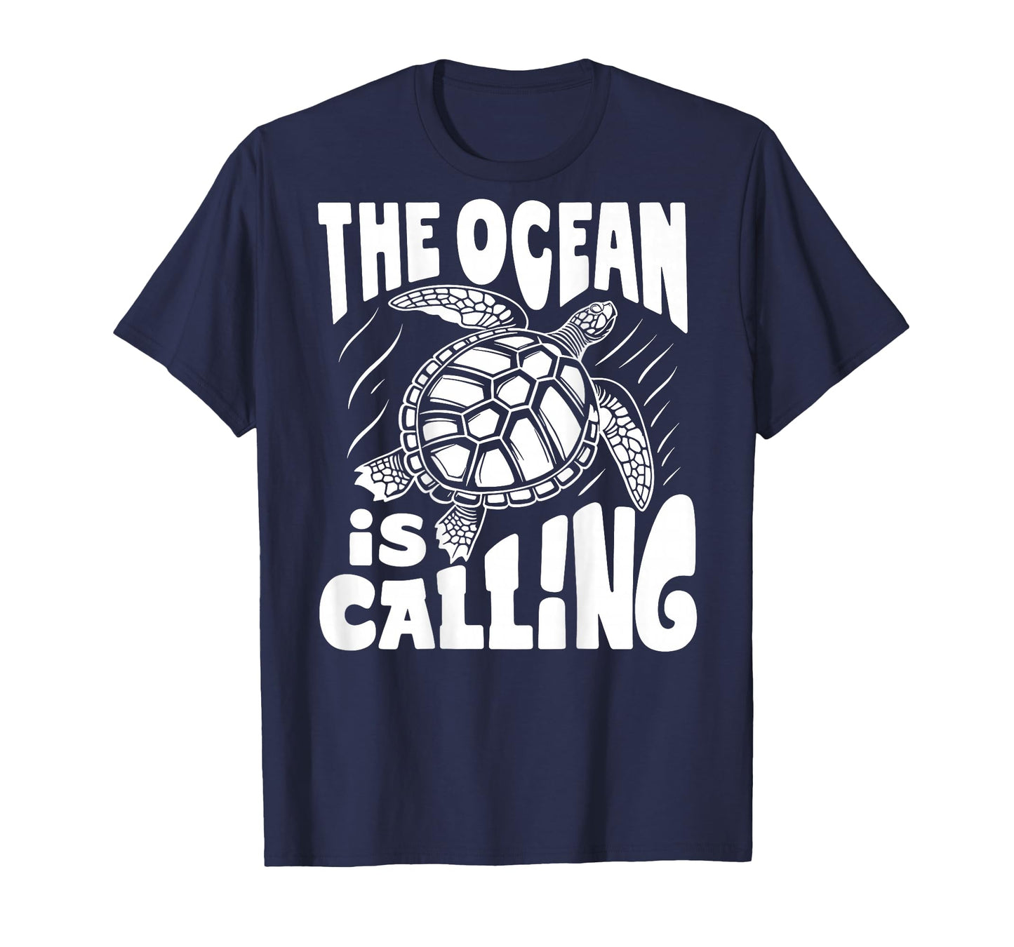 The Ocean Is Calling X Nature Beach Turtle Back T-Shirt
