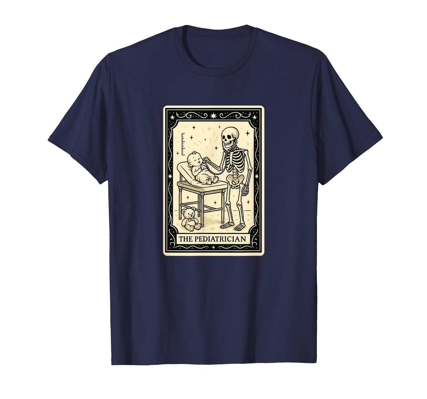 Pediatrician Tarot Card - Halloween Spooky Gothic Doctor T-Shirt