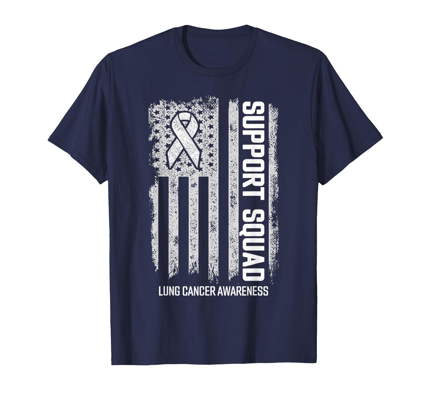 Lung Cancer Shirts Support Squad Lung Cancer Awareness T-Shirt
