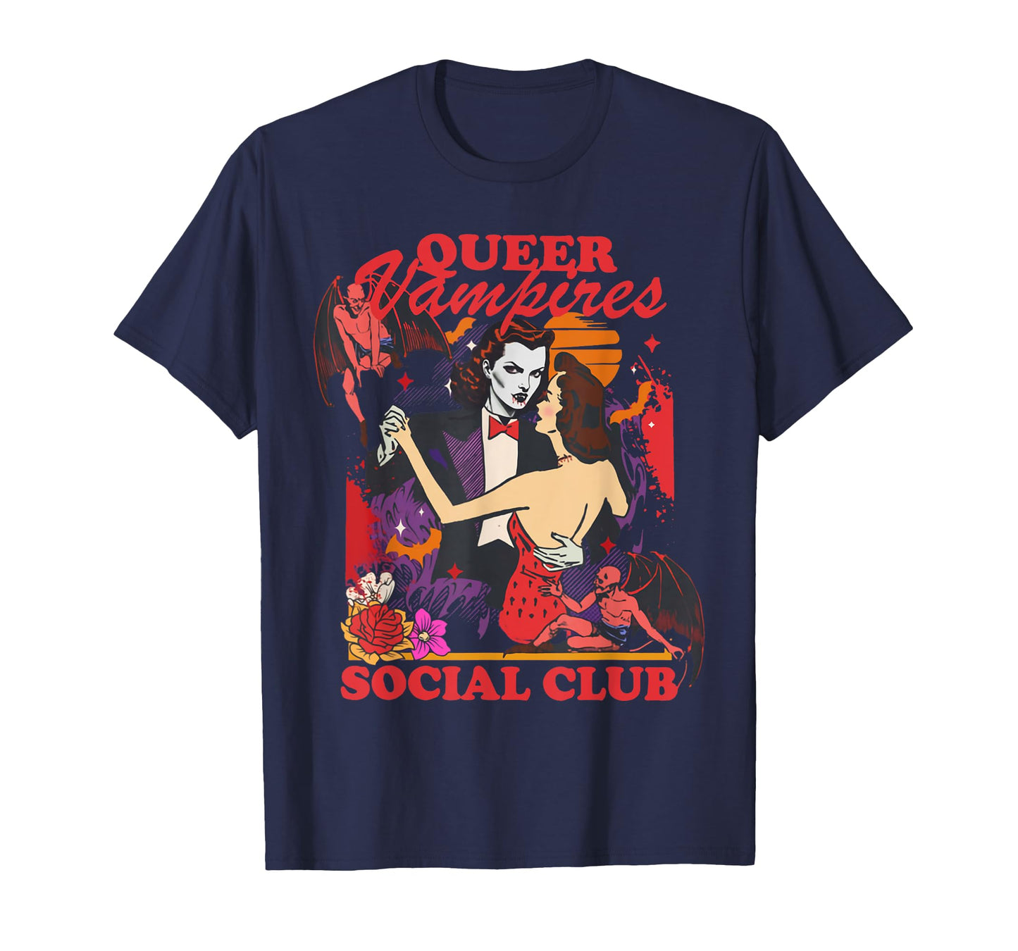 Queer Vampires Gay Lesbian Bisexua Trans Girl Halloween T-Shirt