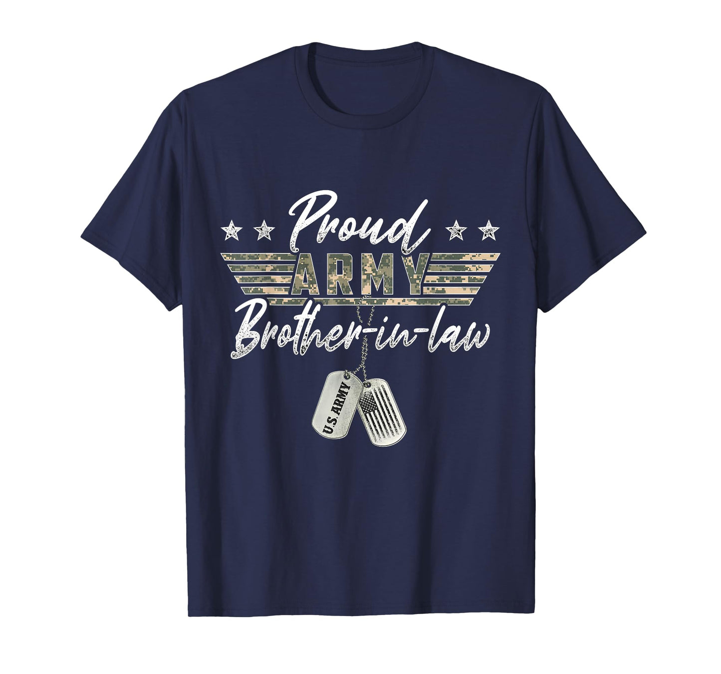 Proud Army Brother-In-Law American Veteran Military T-Shirt