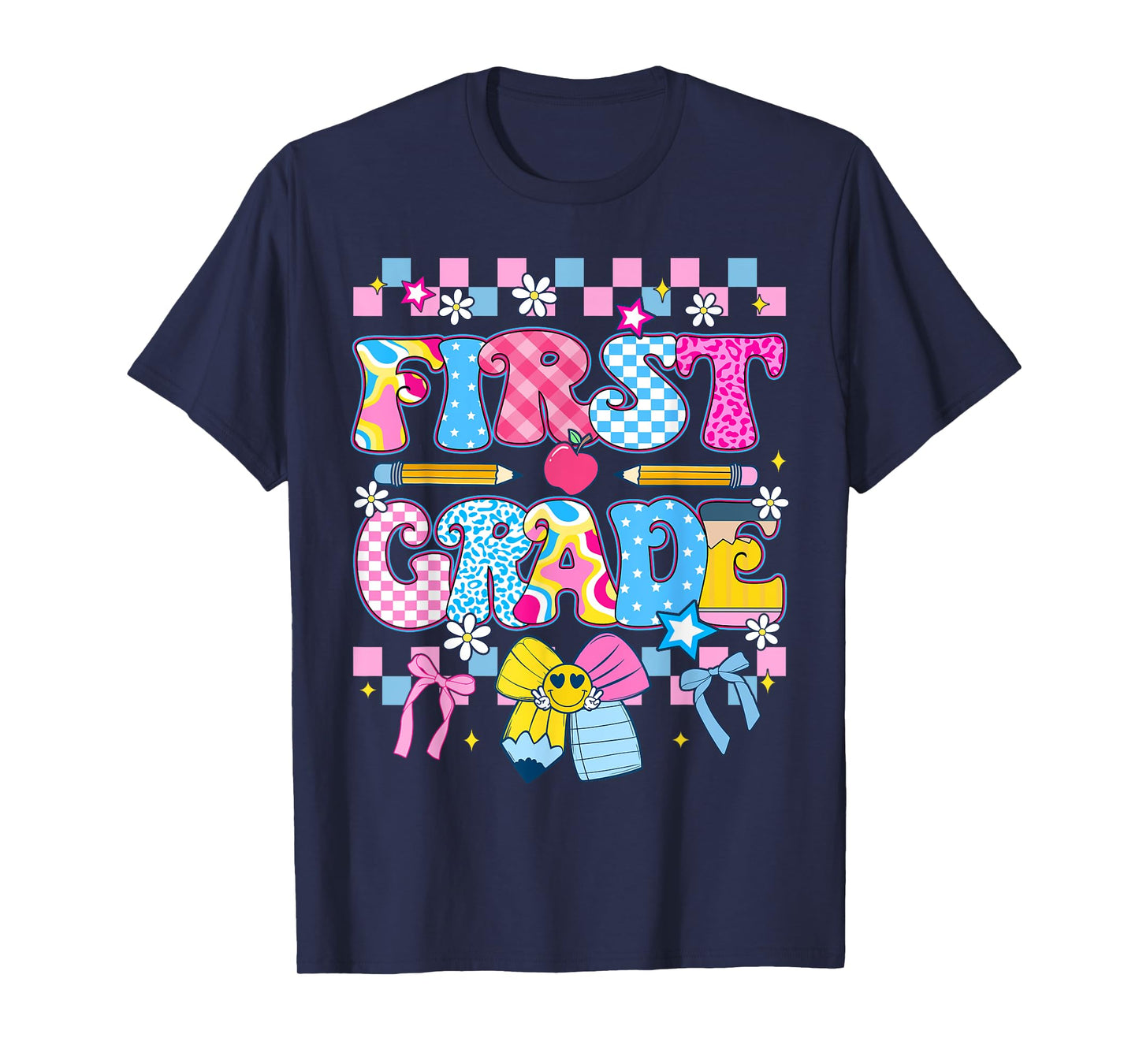 Cute First Grade Teacher 1st Grade Boys Girls Back to School T-Shirt