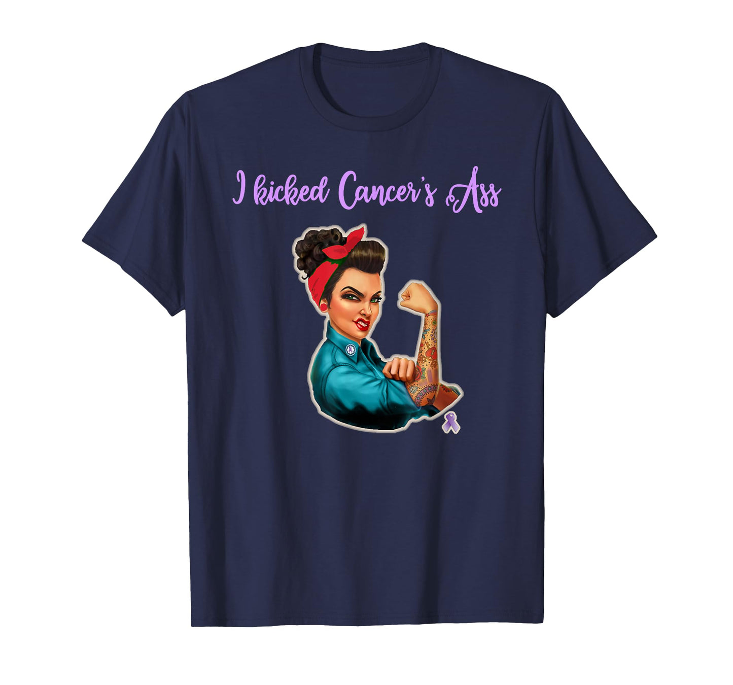 I Kicked Cancers Ass Cancer Survivors T-Shirt
