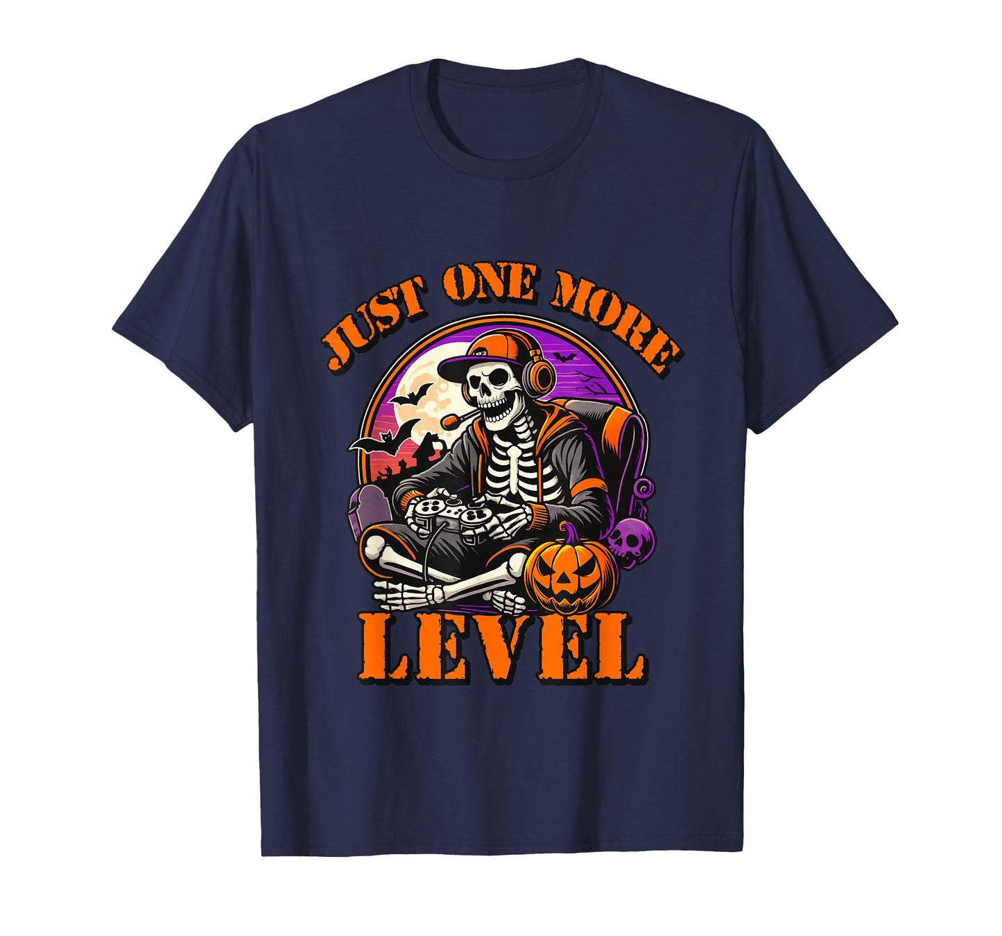 Just One More Level Gamer Halloween Funny T-Shirt