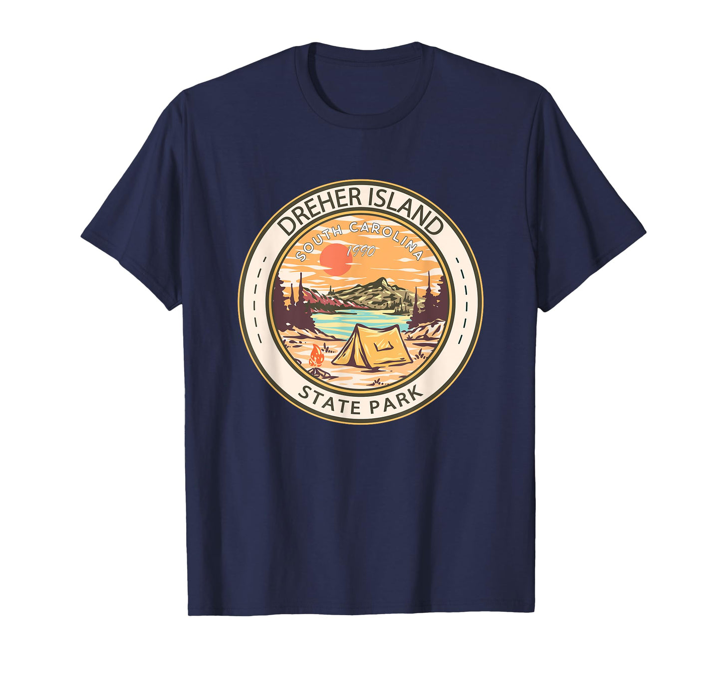 Dreher Island State Park South Carolina Badge Vintage T-Shirt