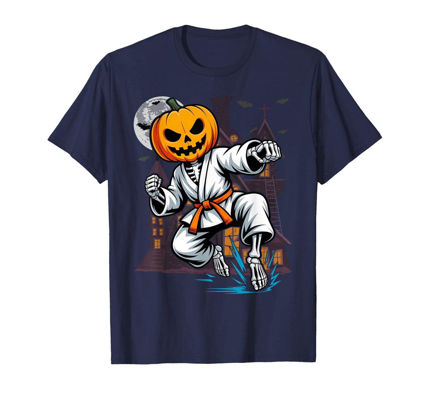 Halloween Skeleton Karate T-Shirt