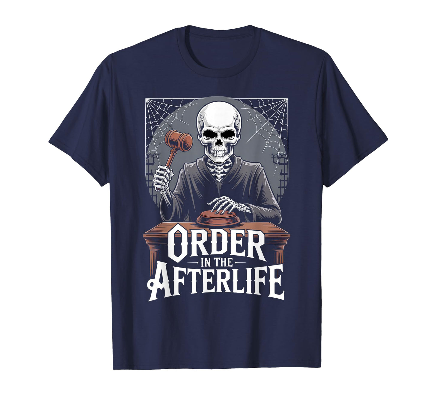 Skeleton Lawyer Halloween Funny Spooky Court T-Shirt