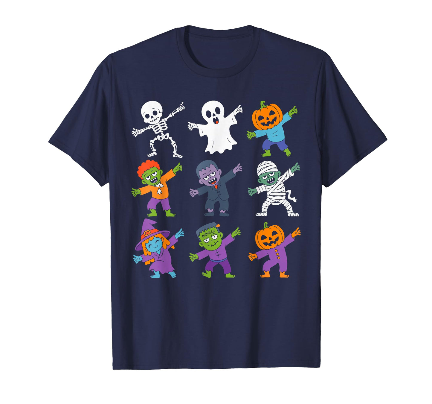 Halloween Dance Skeleton Ghost Pumpkin Costume Boys Girls T-Shirt