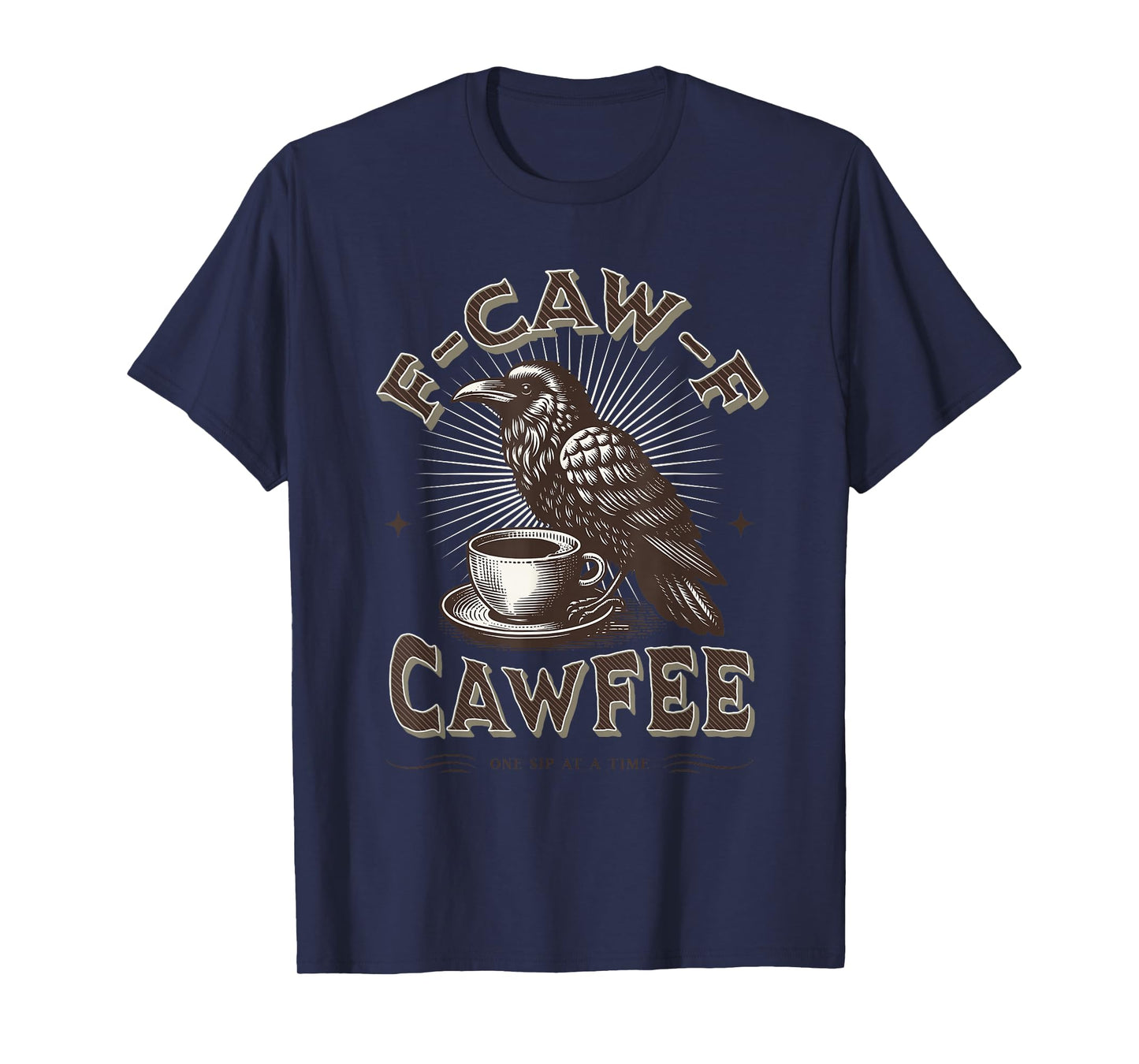 Black Crow, F-Caw-F Funny Black Bird Cawfee Coffee T-Shirt