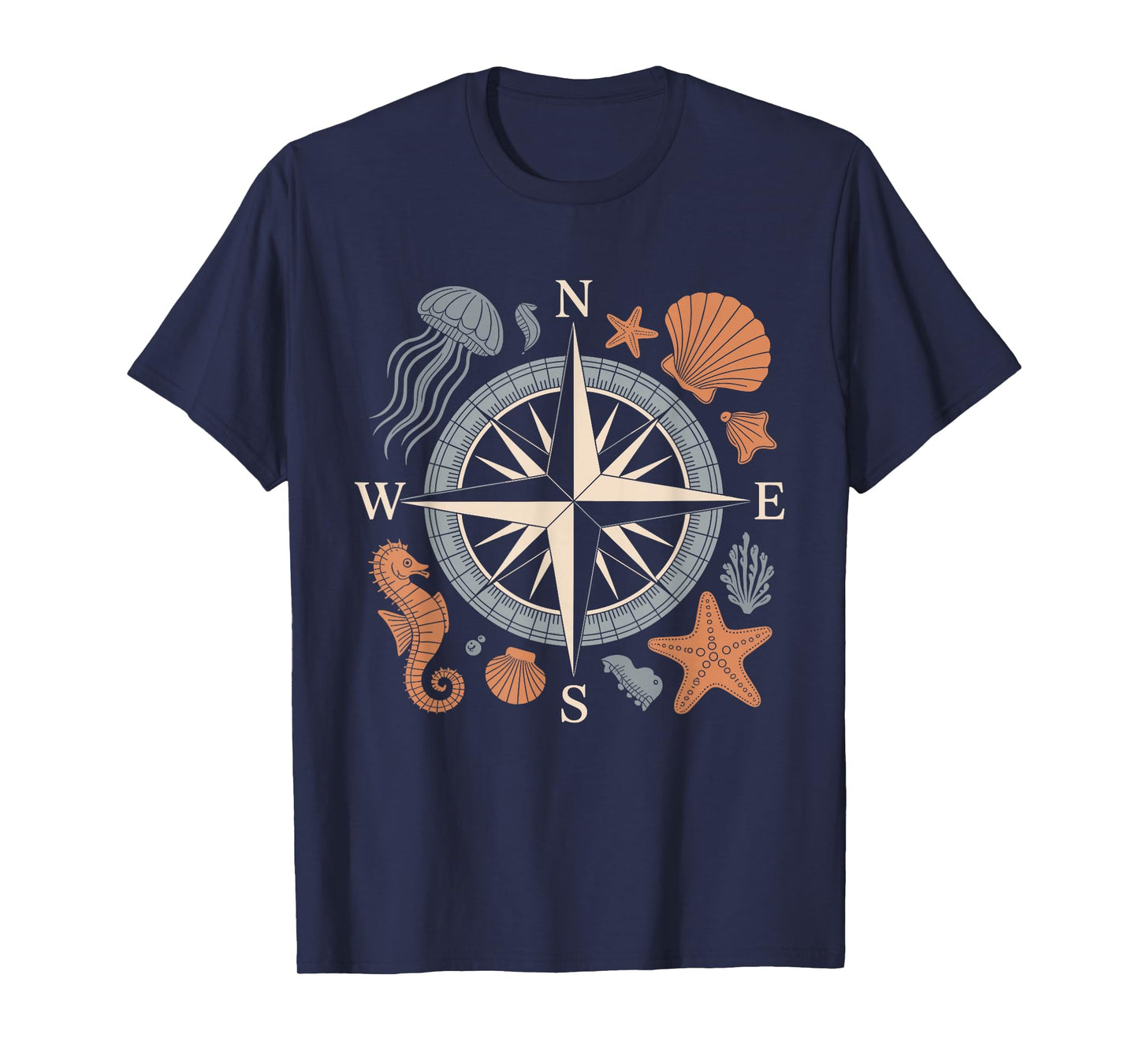 Ocean Academia Coastal Scholar Marine Science Nerd Vintage T-Shirt