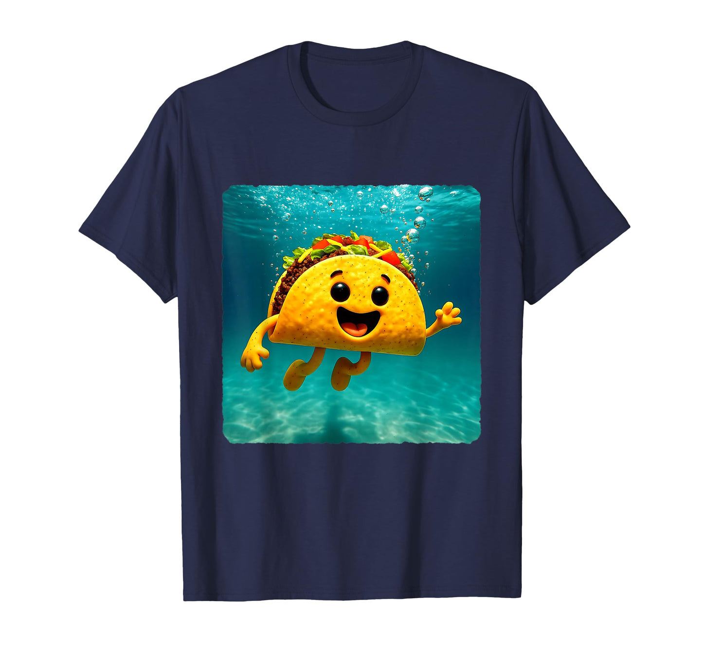 Taco Diving Underwater Ocean Diver Swimming Summer T-Shirt