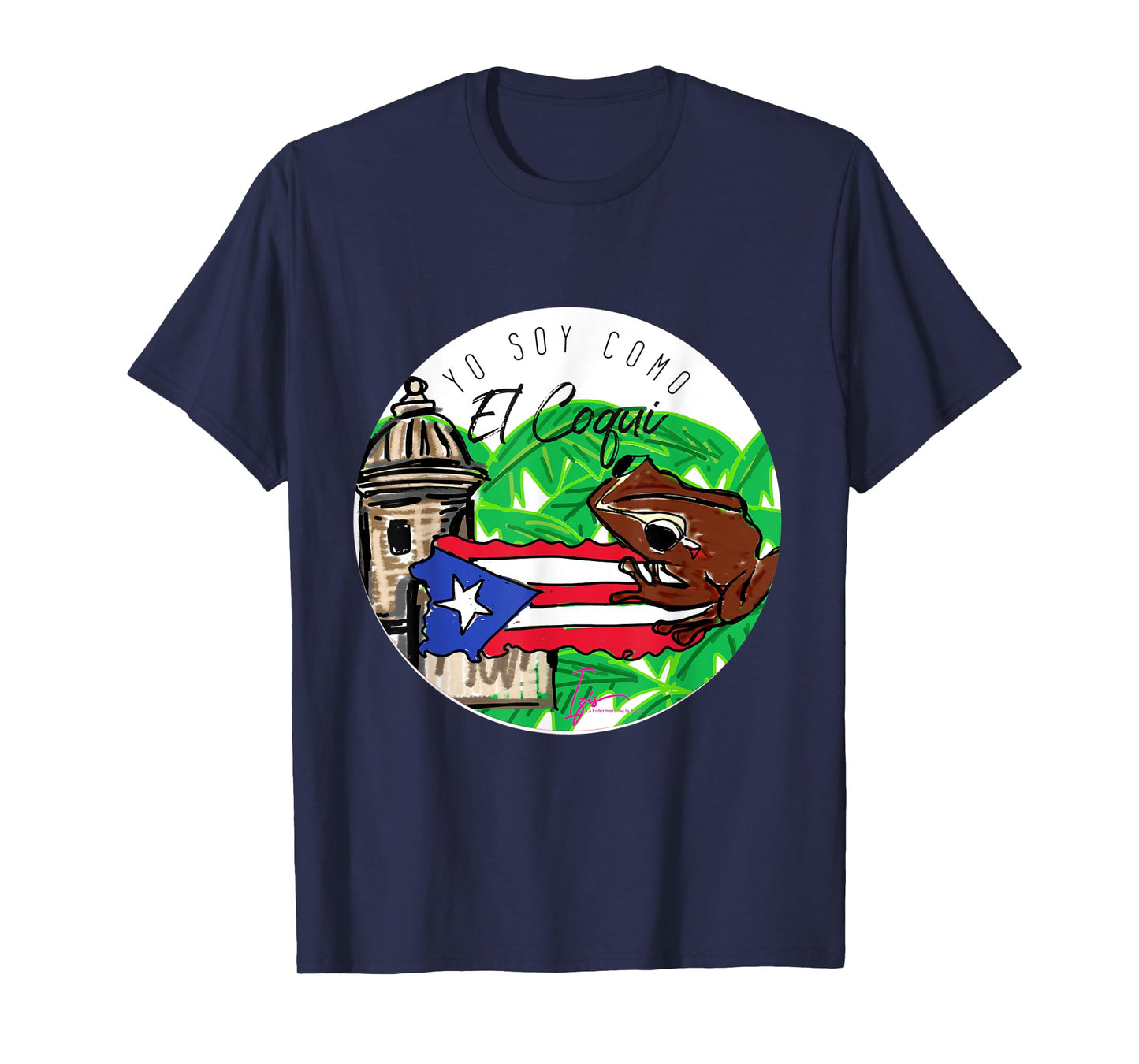 soy como el Coqui Boricua Puerto Rico Izis la Enfermera T-Shirt