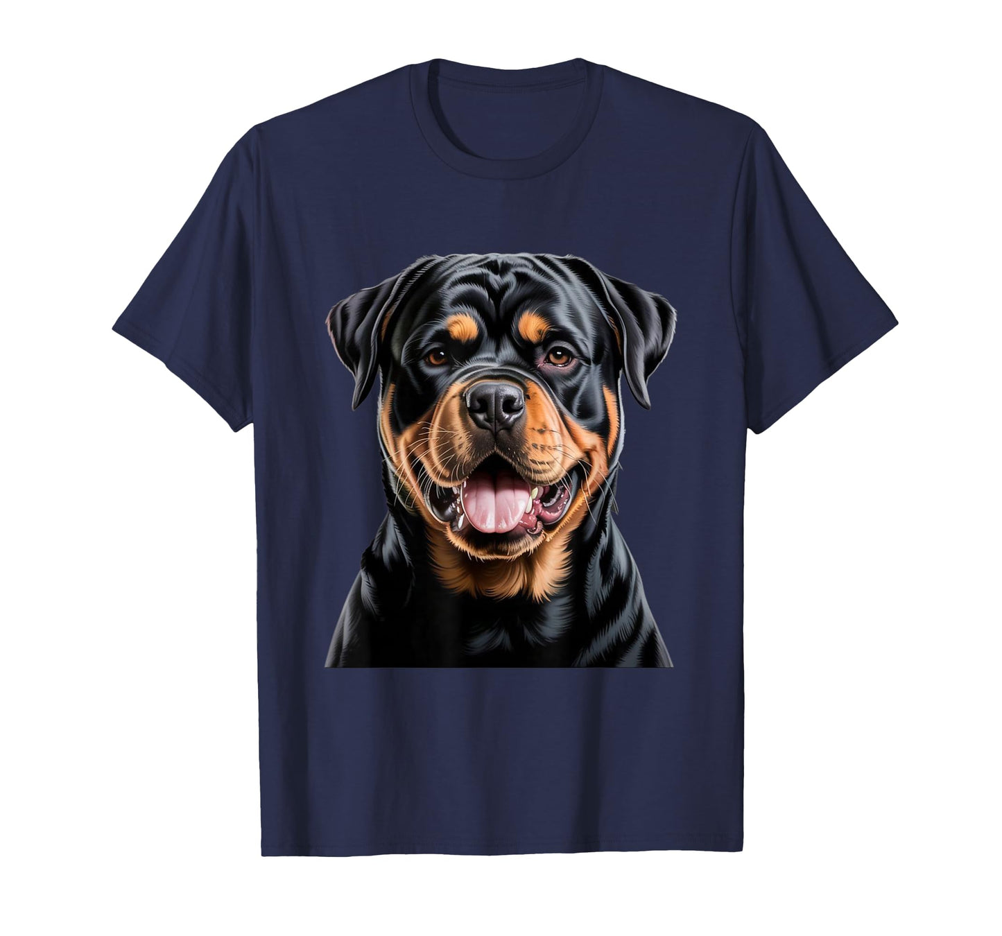 Face Portrait Watercolor Painting Rottweiler Dog T-Shirt