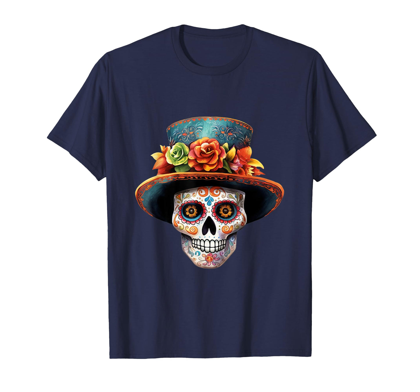 El Jefe Sugar Skull Men Dia De Los Muertos El Jefe T-Shirt