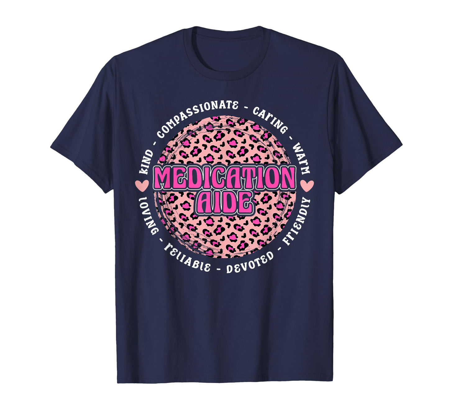 Medication Aide Appreciation Leopard T-Shirt