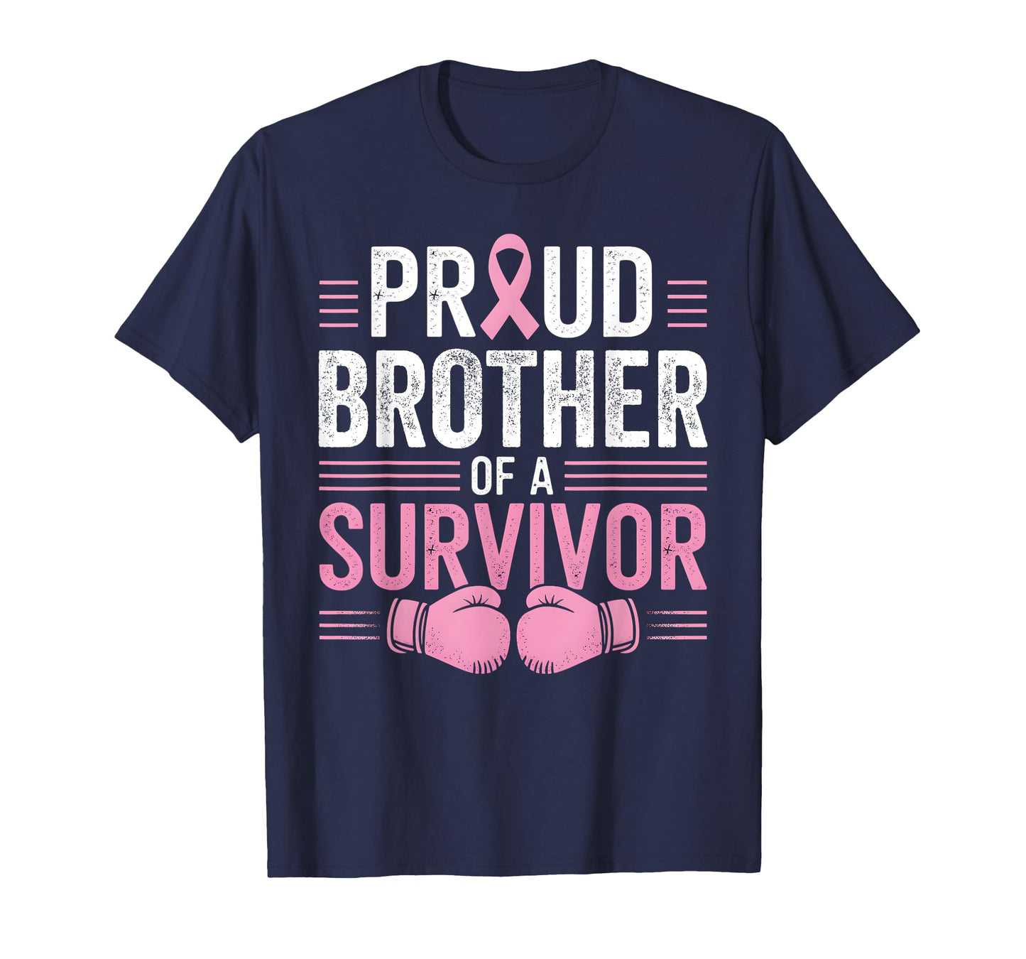 Proud Brother of a Survivor Breast Cancer Awareness Family T-Shirt
