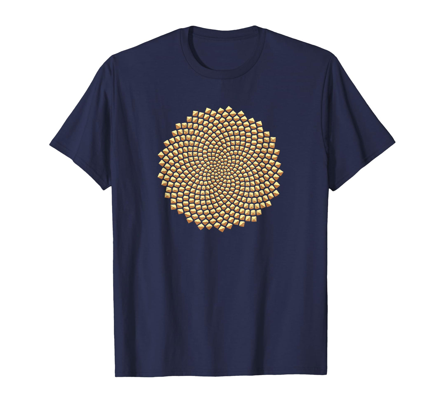 Sunflower Seed Fibonacci Phi Golden Ratio Math T-Shirt