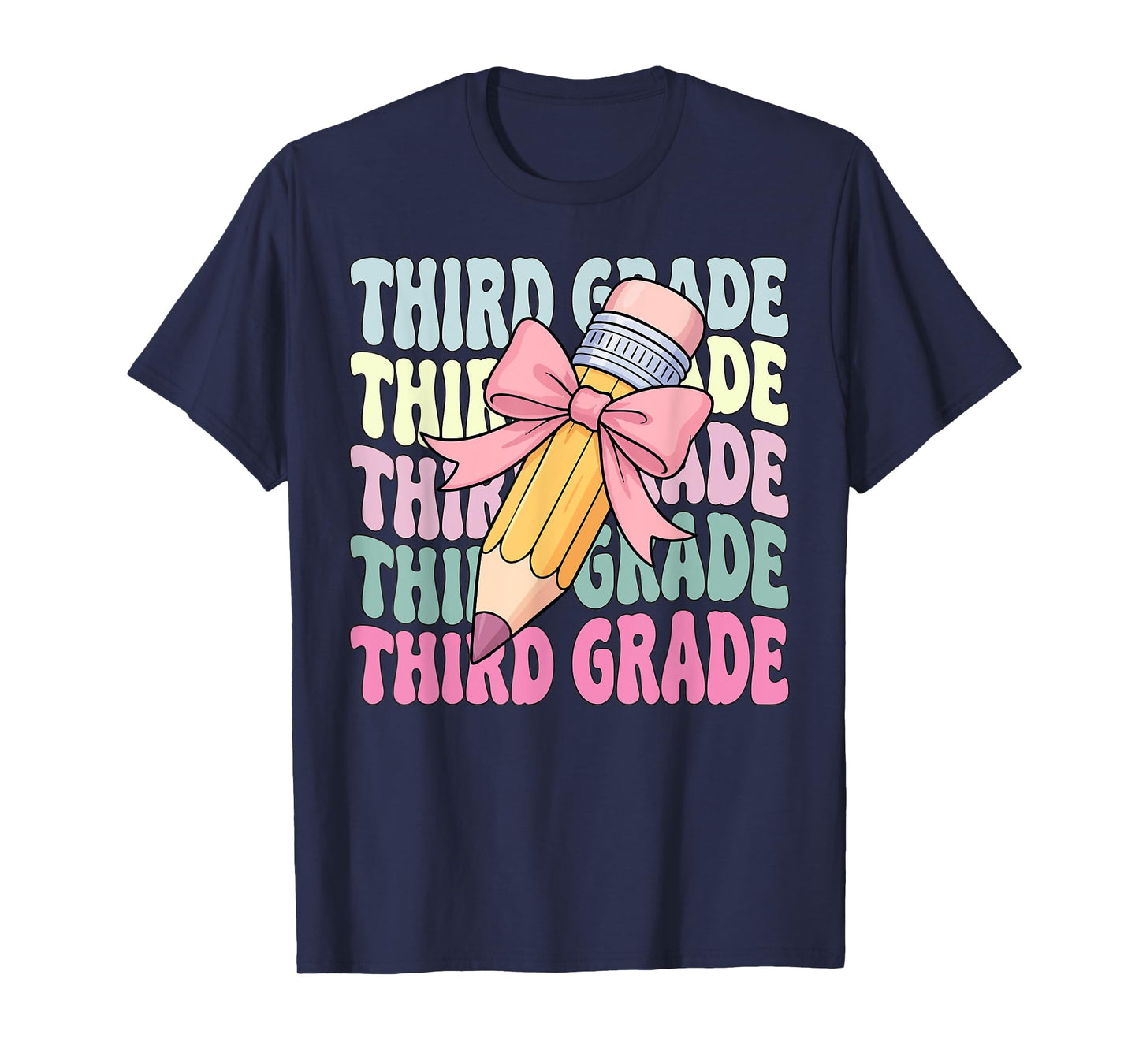 First Day Of School Shirt Third Grade Coquette 3rd Grade T-Shirt