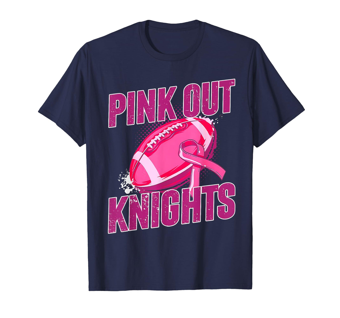 Knights Pink Out Football Tackle Breast Cancer T-Shirt