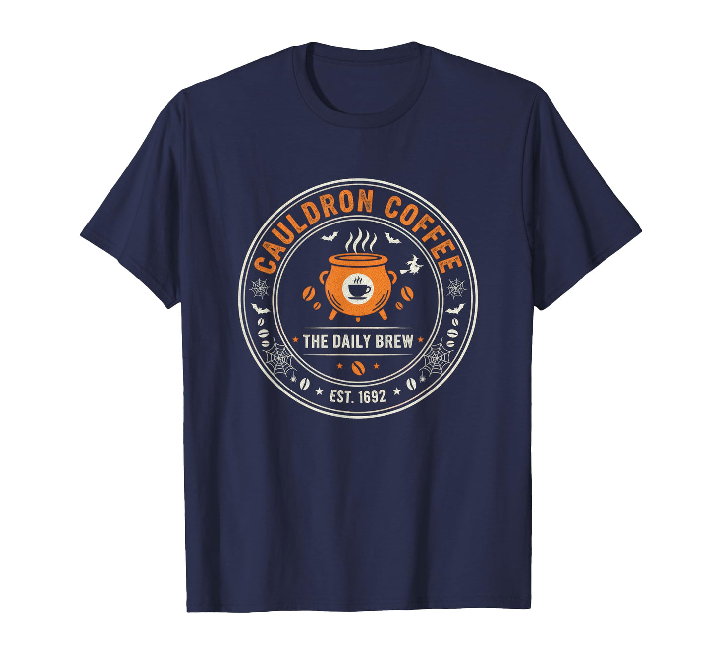 Cauldron Coffee Est 1692 Funny Halloween Trick or Treat T-Shirt