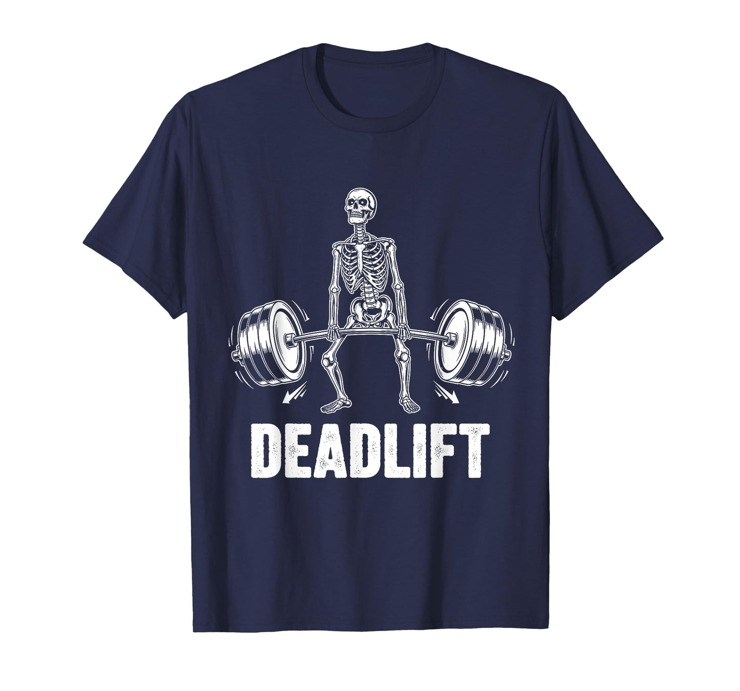 Deadlift Halloween Skeleton Weigh Lifting Gym Workout Men T-Shirt