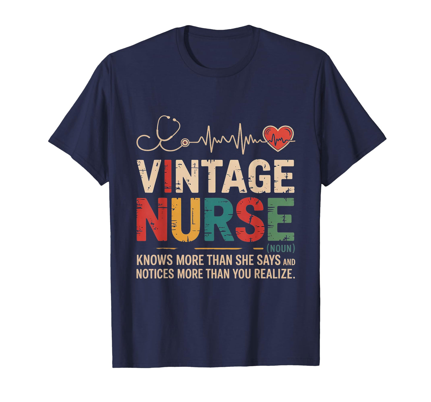Vintage Nurse Definition Retro Registered Nursing Women T-Shirt