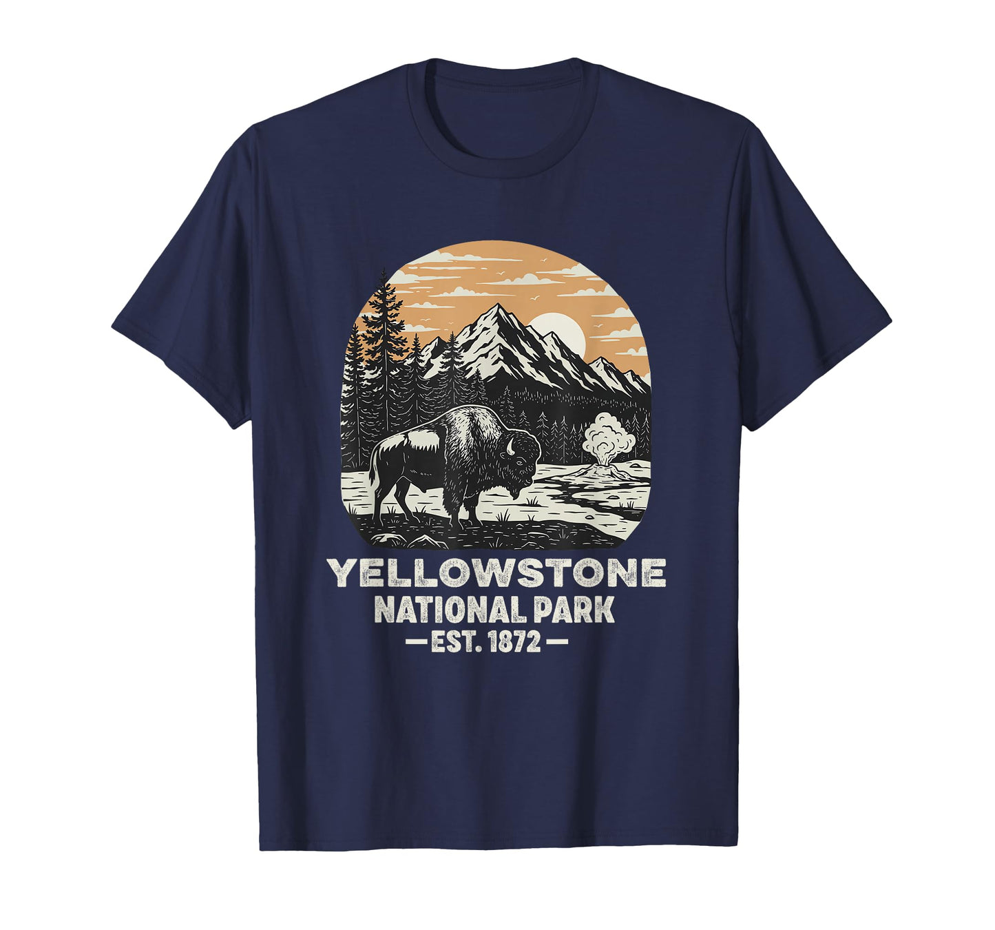 Yellowstone National Park Bison Souvenir Men Women Kids T-Shirt
