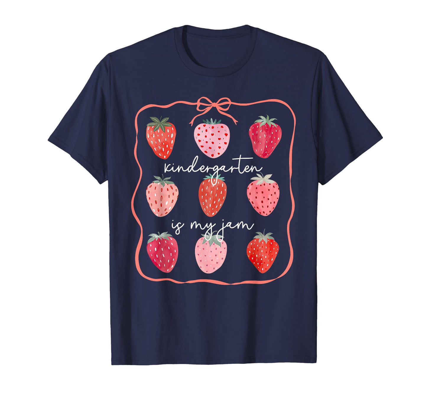 Groovy Kindergarten Is My Jam Strawberry Kinder Team Teacher T-Shirt